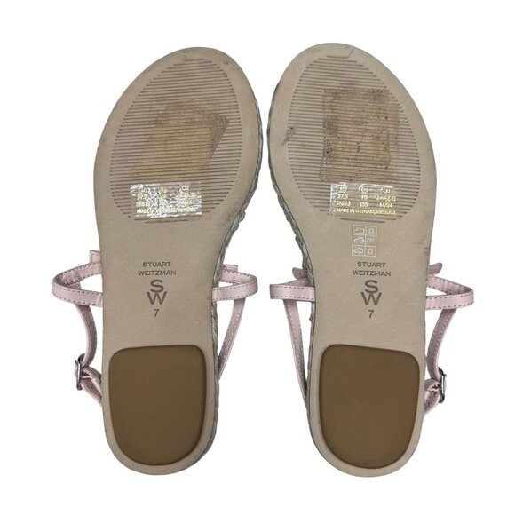 Stuart Weitzman Felicity Slingback Espadrille Sandal Women's, Size 7 WORN ONCE - Picture 8 of 9